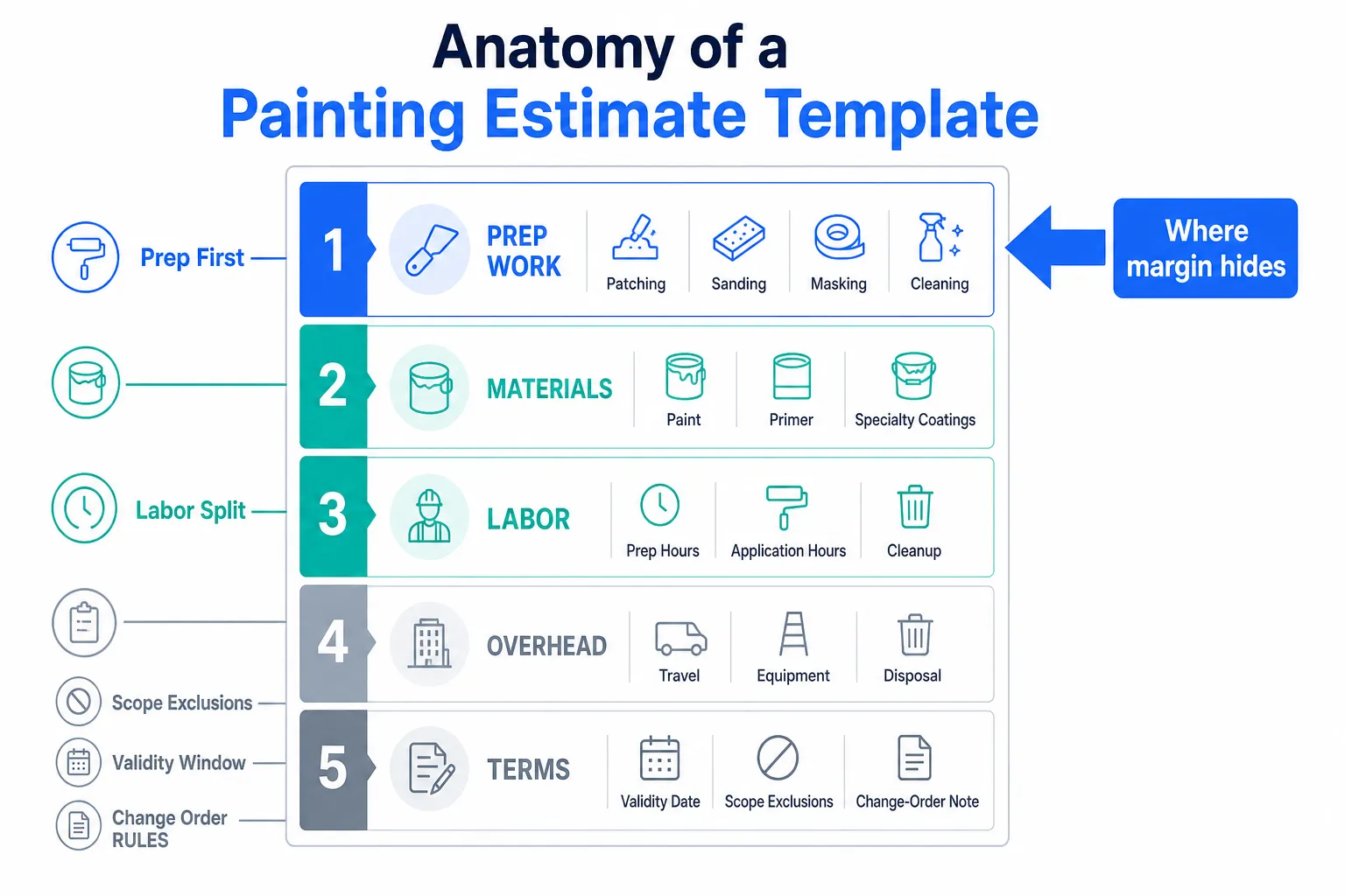 Painting Estimate Template: Prep Is Where the Money Hides